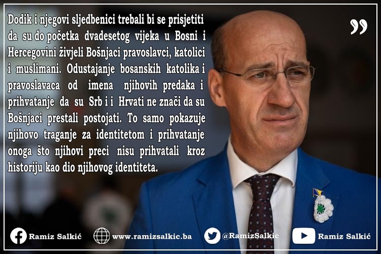 Salkić: Dodikovi napadi na reisa Kavazovića imaju za cilj da ušutkaju i ono malo Bošnjaka koji su spremni pravim imenom nazvati ono što se trenutno dešava u Bosni i Hercegovini